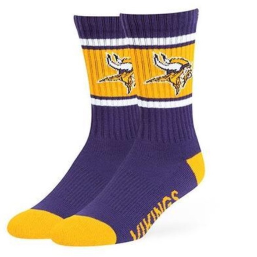 Minnesota Vikings 47 brand socks Nwt